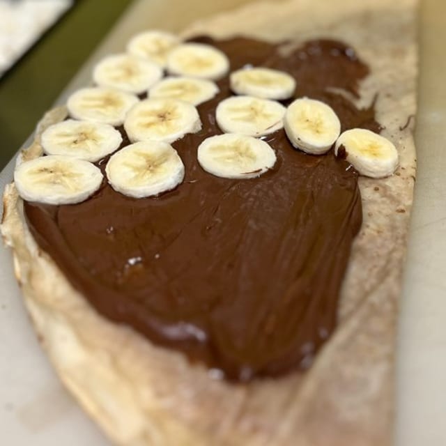 Nutella and Banana Crepe.